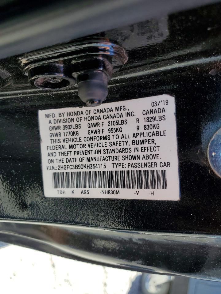 2019 HONDA CIVIC
