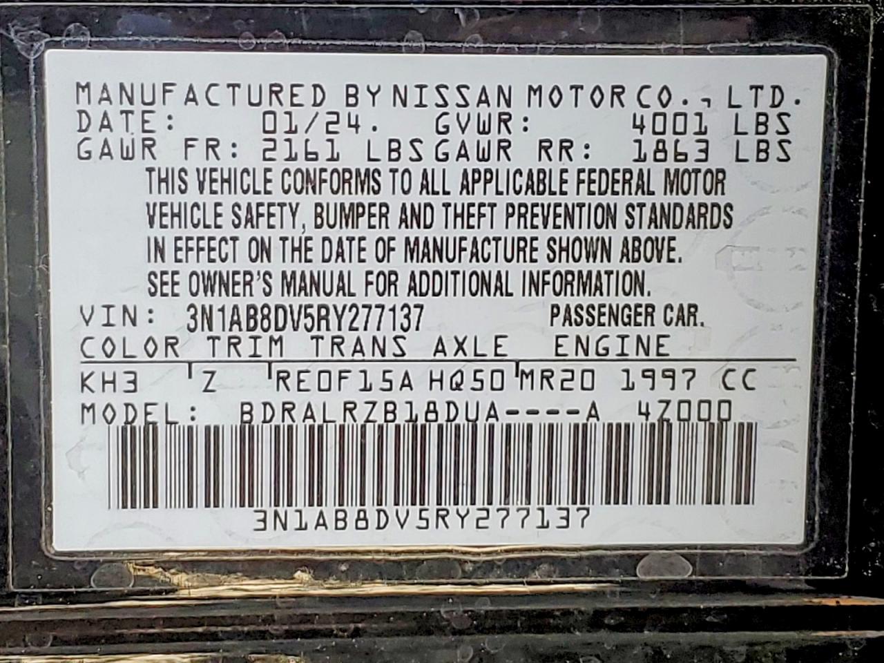 2024 NISSAN SENTRA