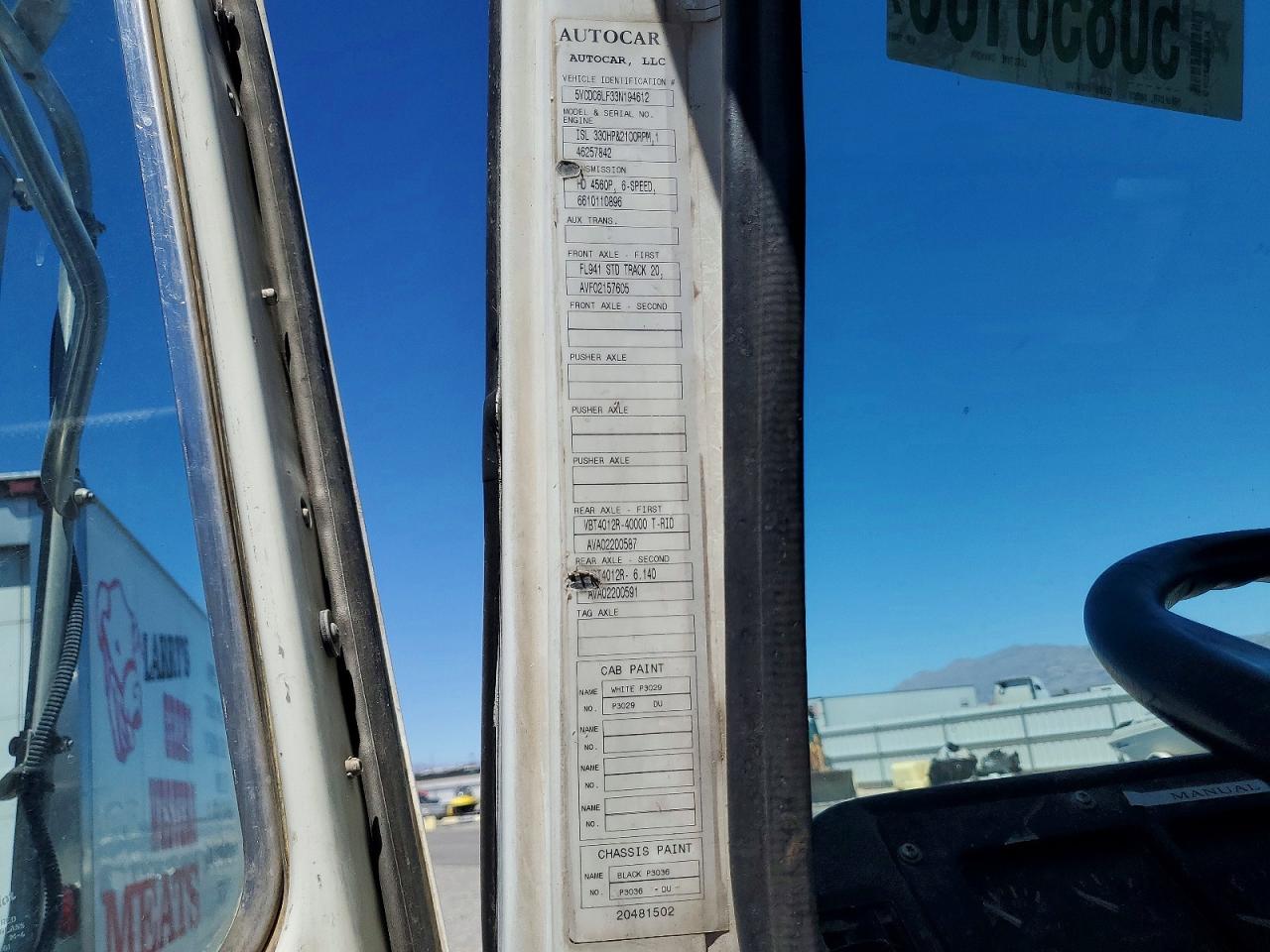 2003 AUTOCAR LLC ALL OTHER