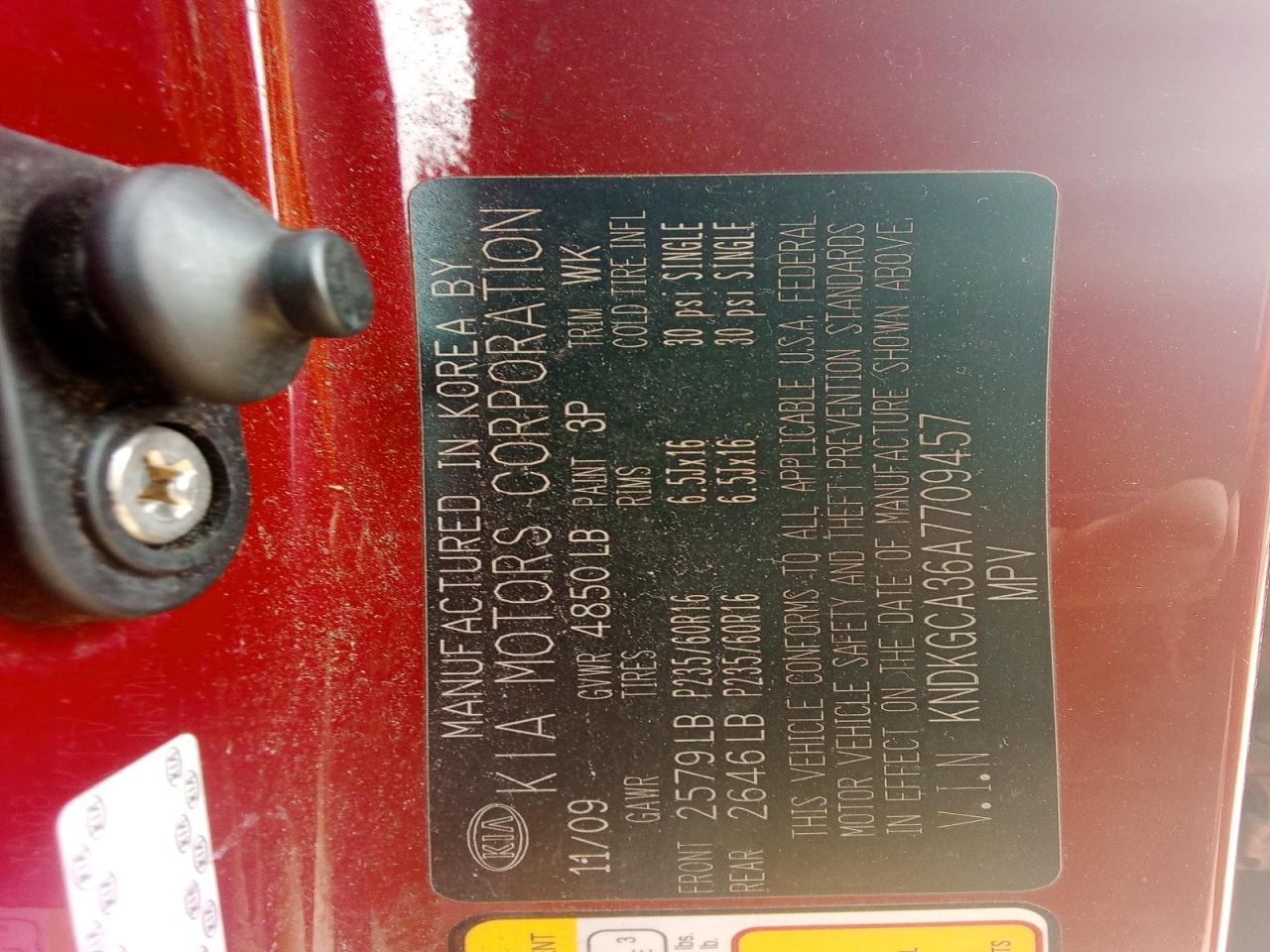 2010 KIA SPORTAGE