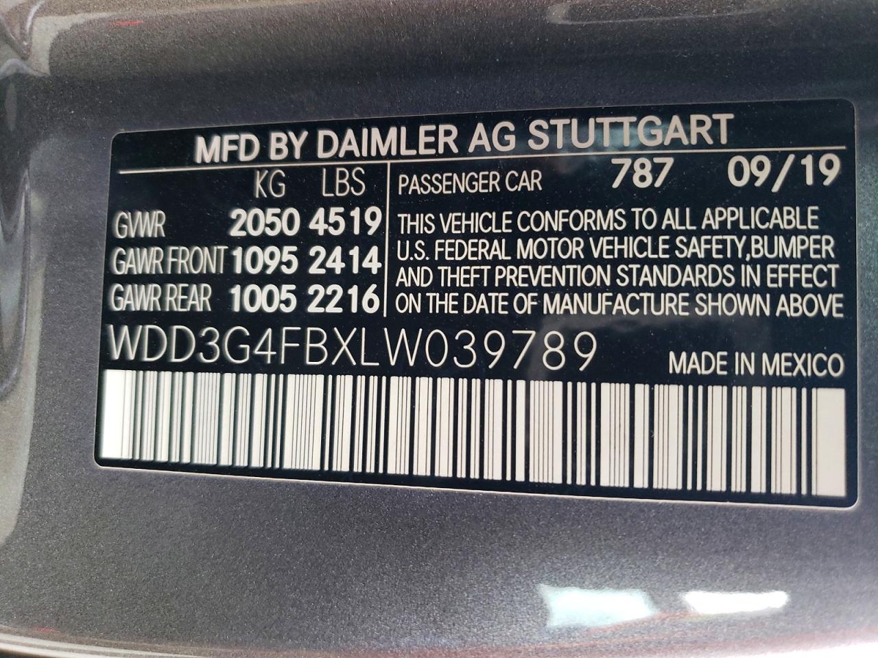 2020 MERCEDES-BENZ A-CLASS