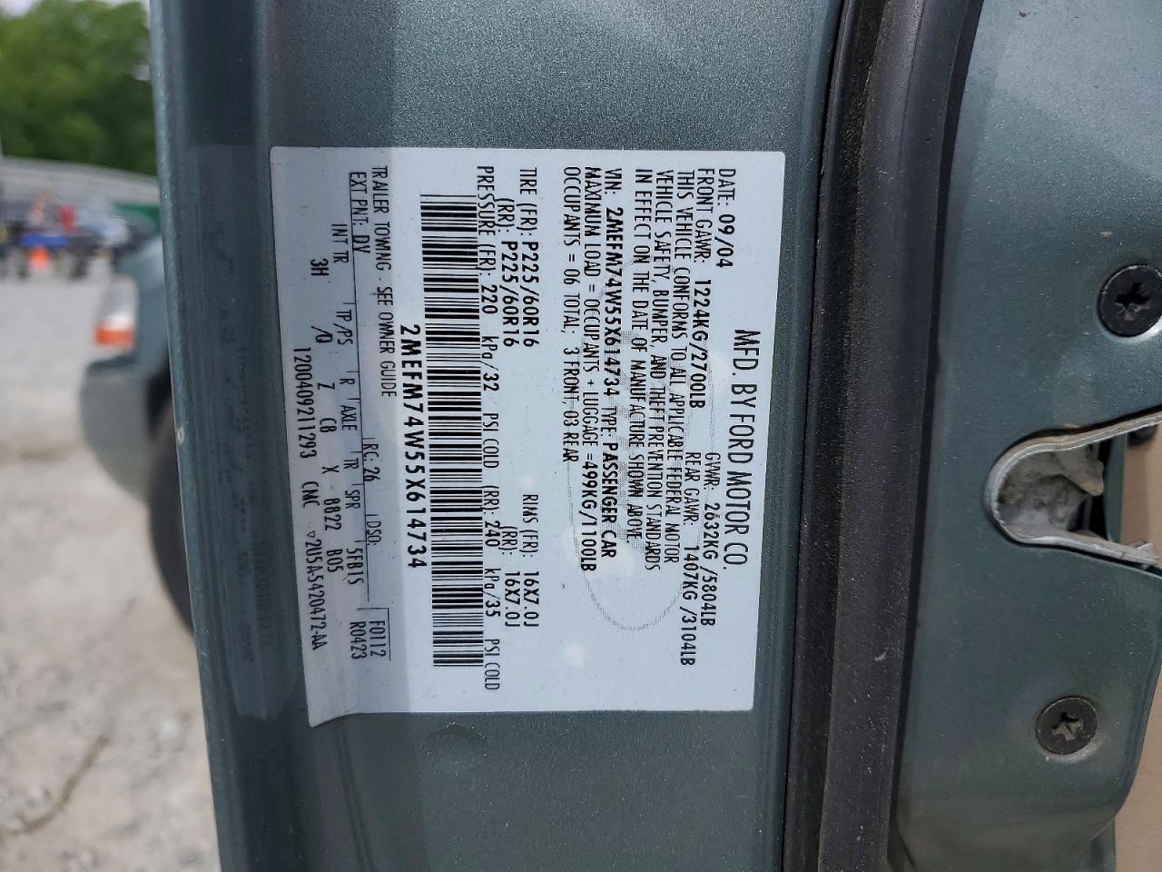 2005 MERCURY GRMARQUIS