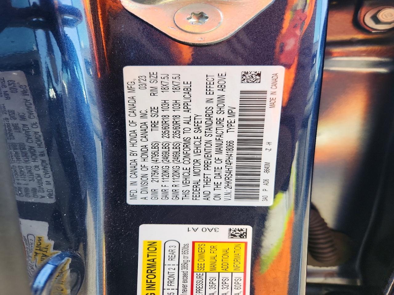 2023 HONDA CRV