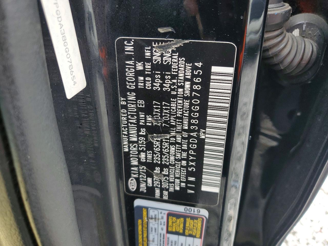 2016 KIA SORENTO