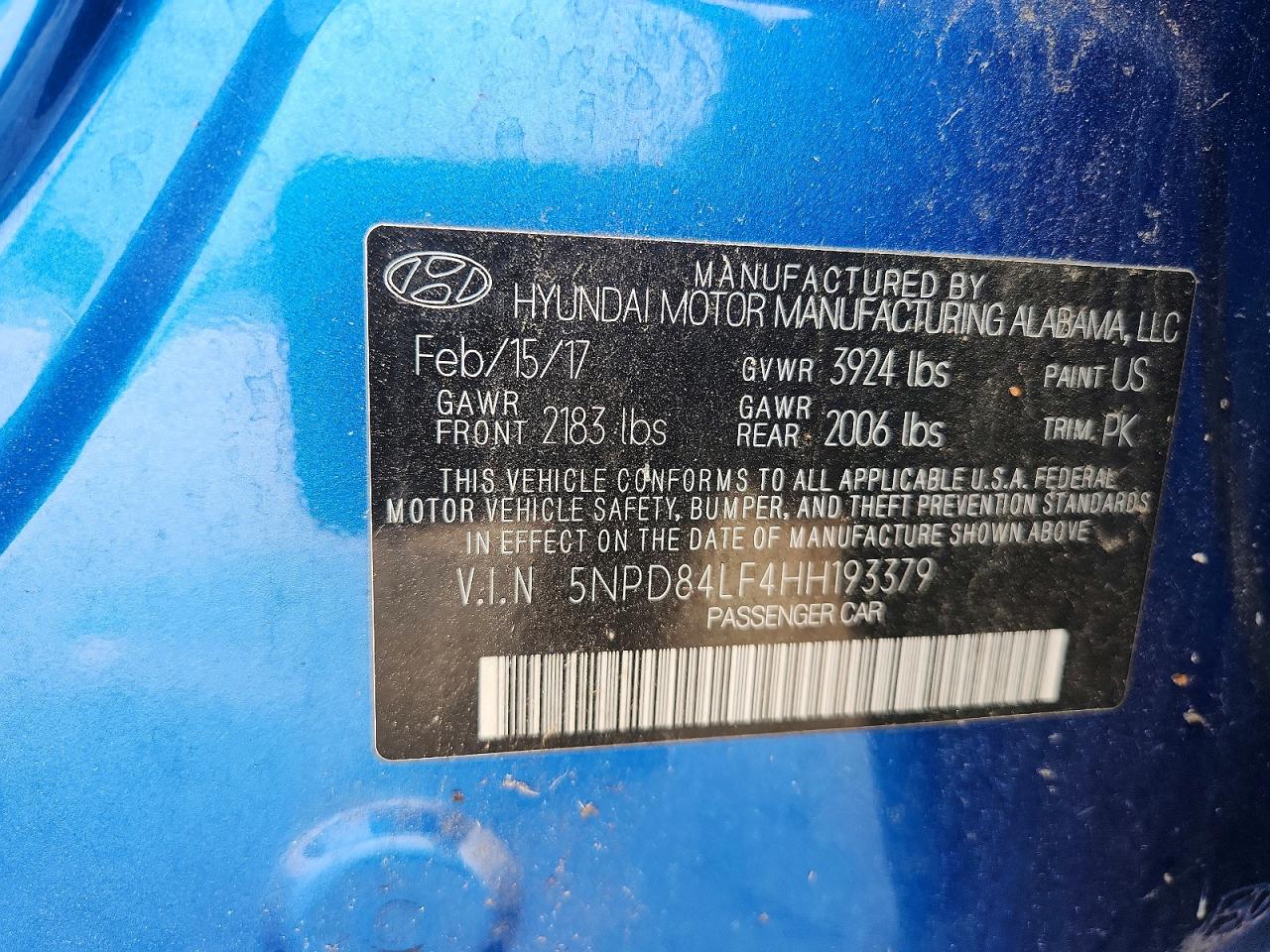 2017 HYUNDAI ELANTRA