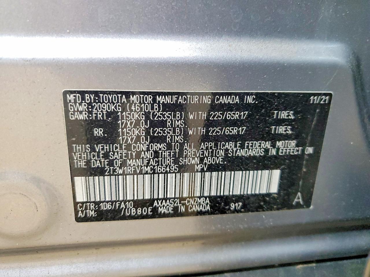2021 TOYOTA RAV4