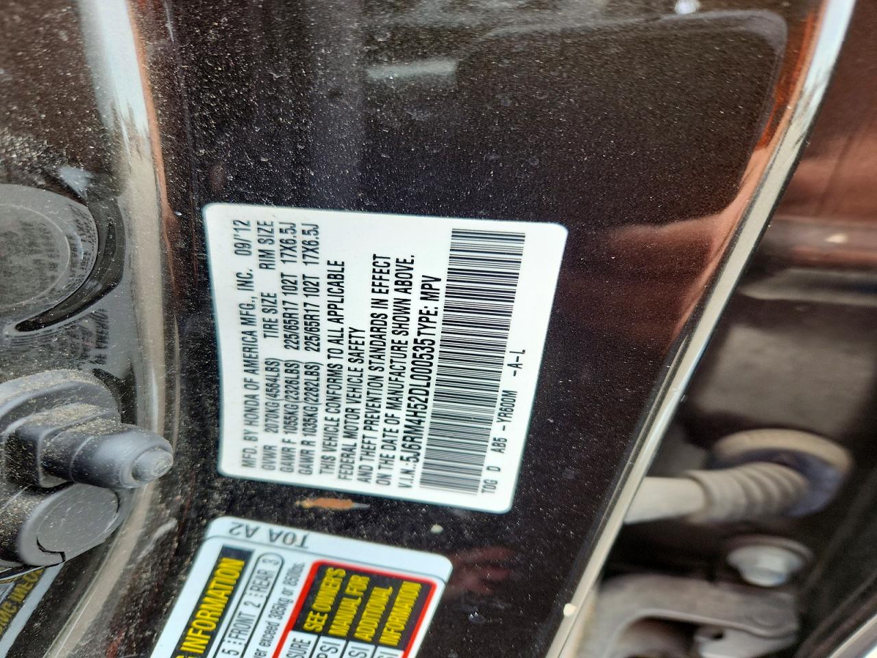 2013 HONDA CRV