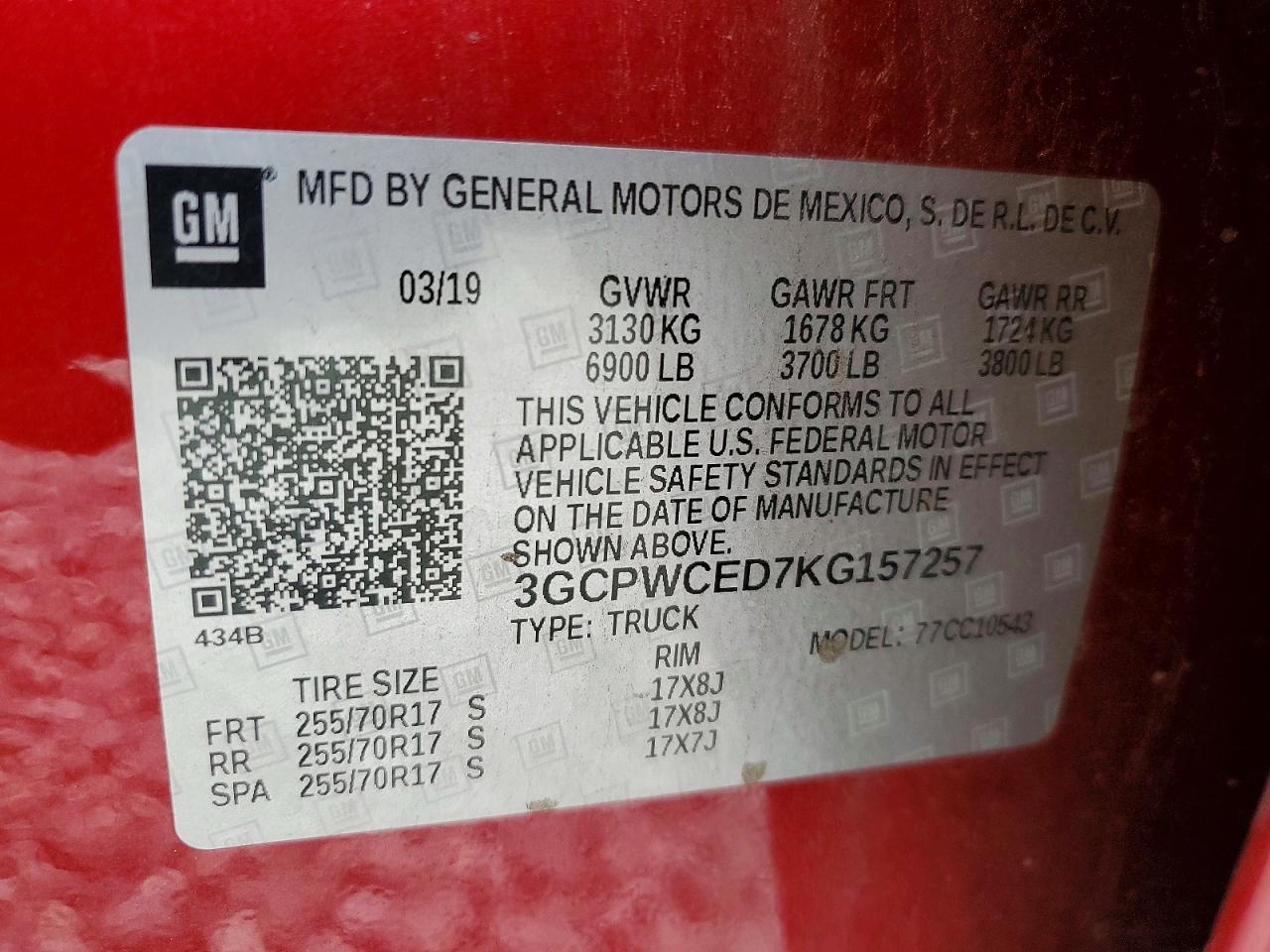 2019 CHEVROLET SILVERADO