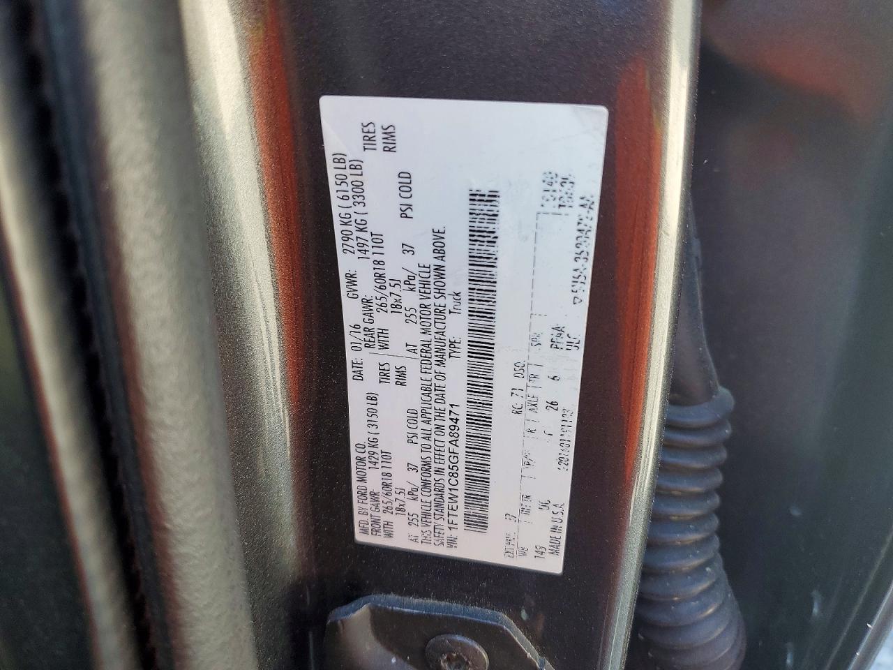 2016 FORD F-150