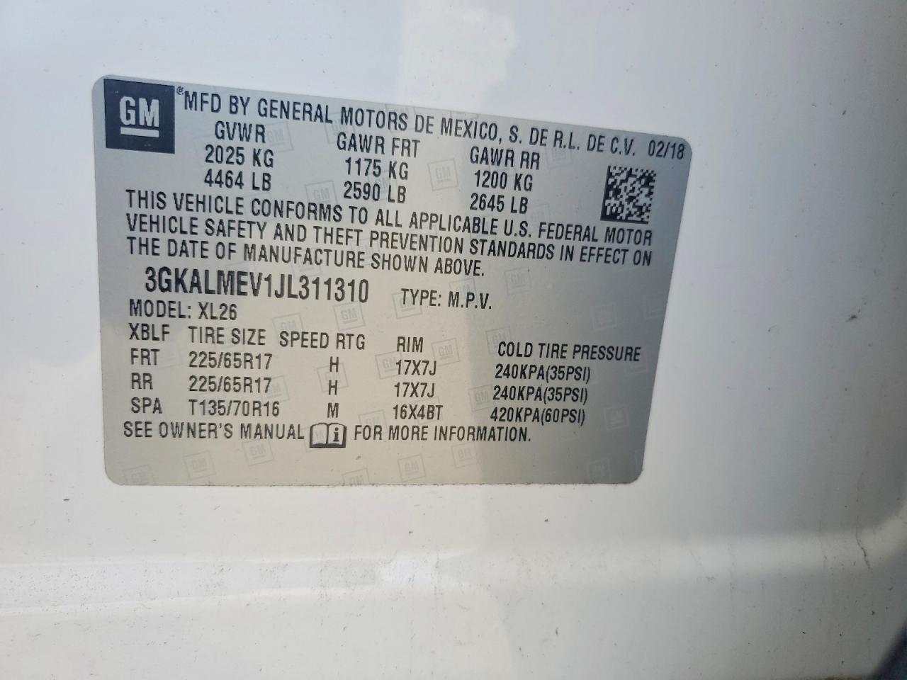 2018 GMC TERRAIN