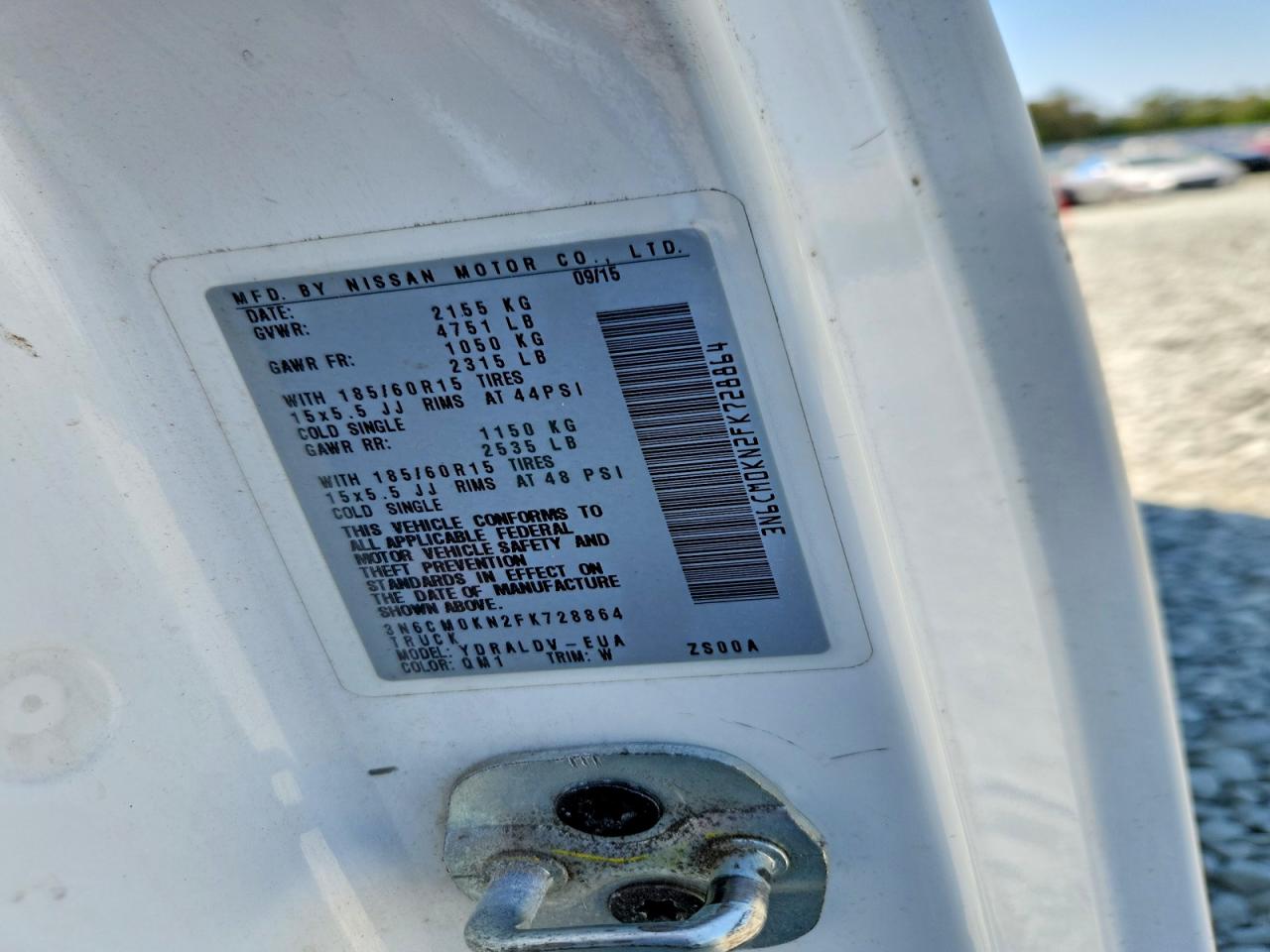 2015 NISSAN NV