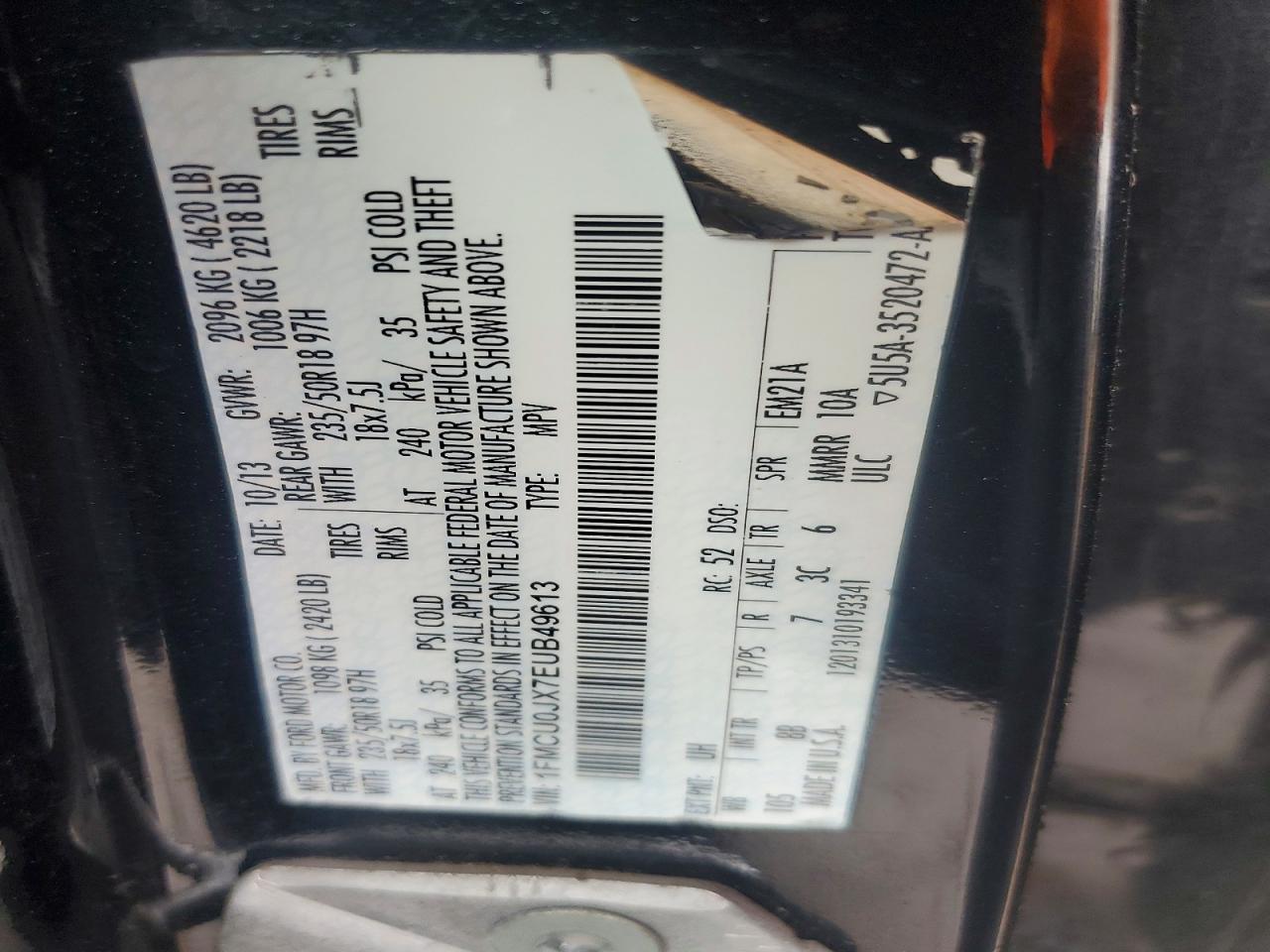 2014 FORD ESCAPE