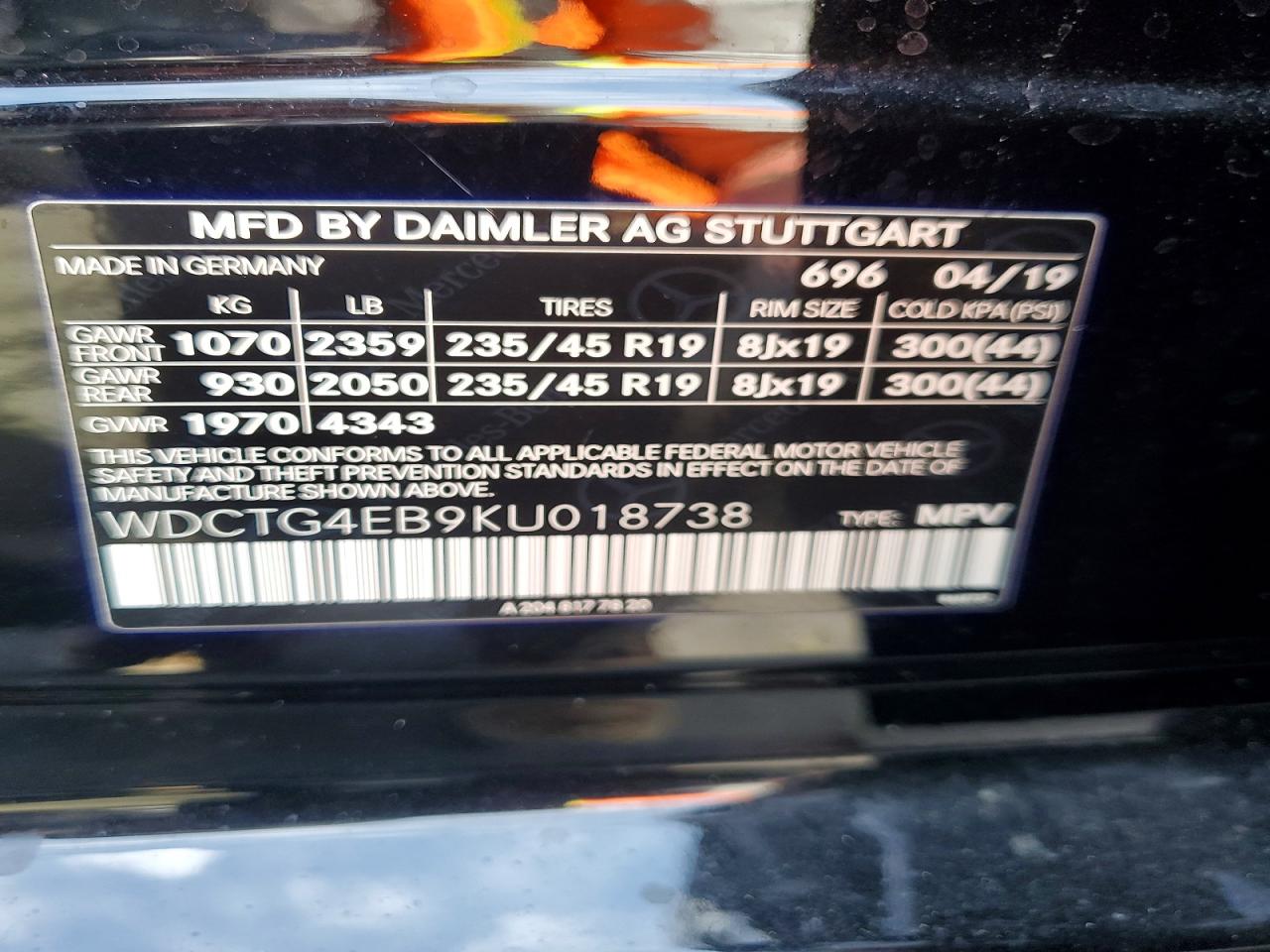 2019 MERCEDES-BENZ GLA-CLASS