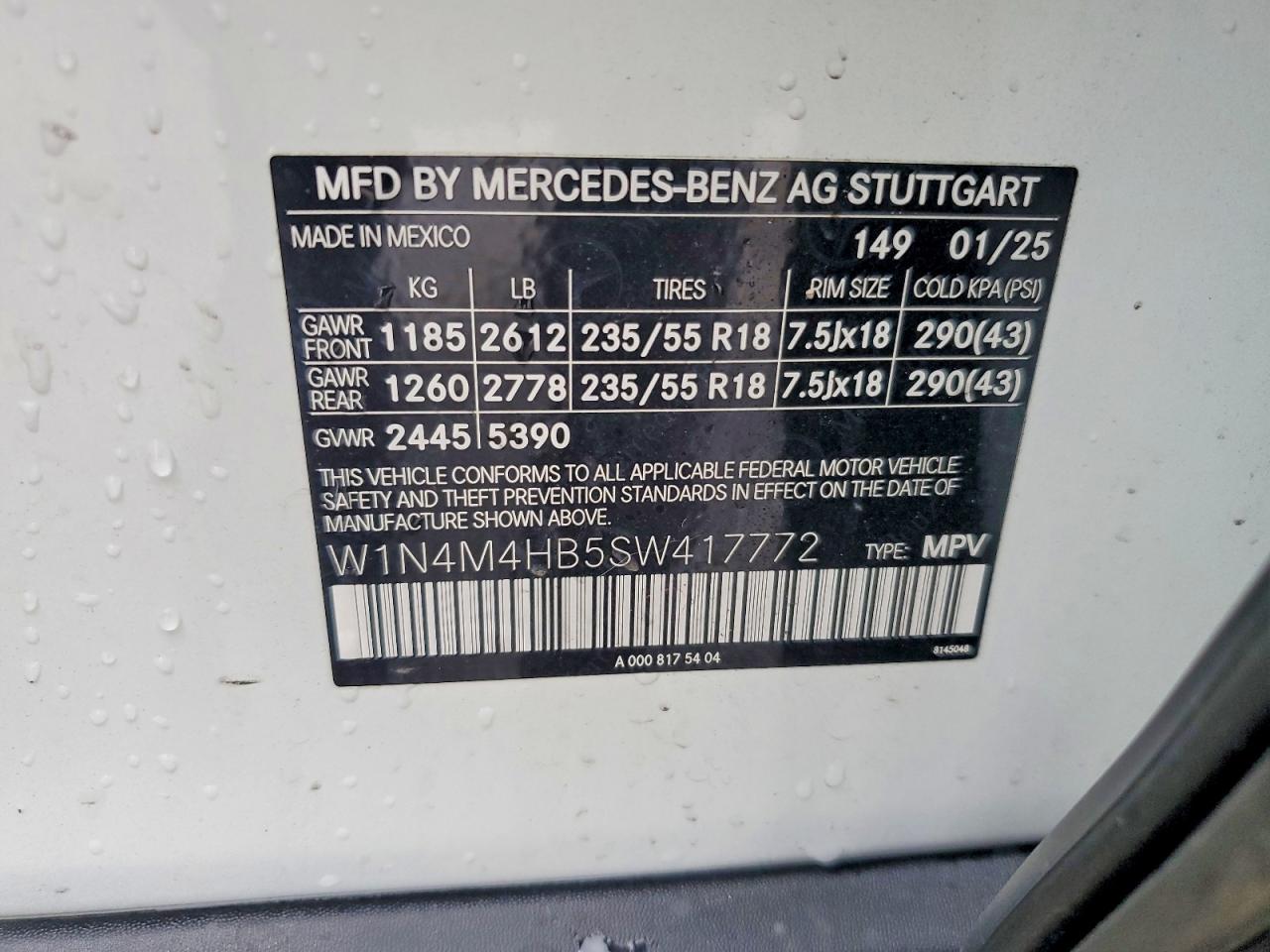 2025 MERCEDES-BENZ GLB-CLASS