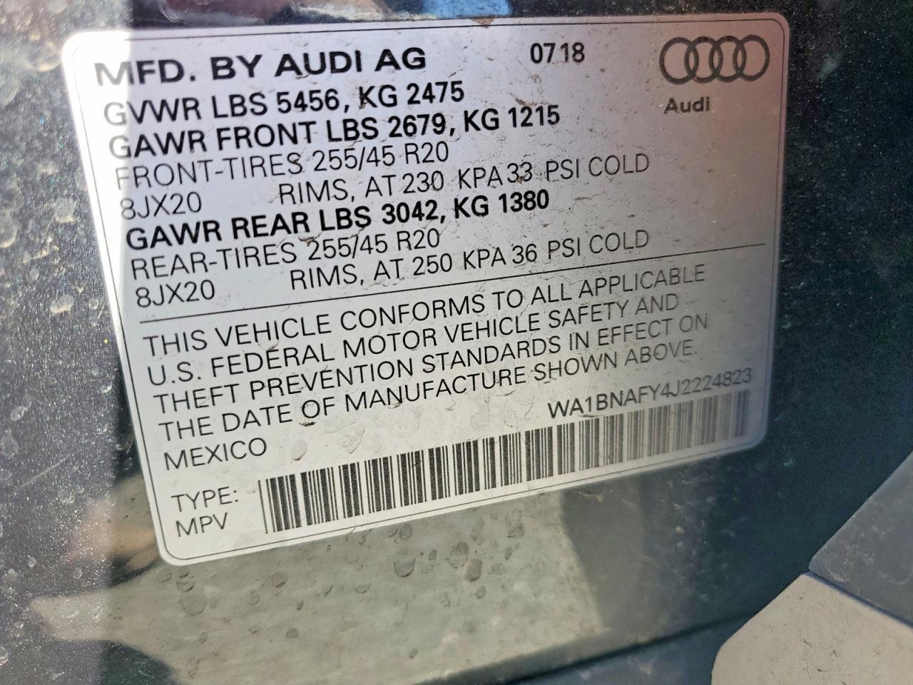 2018 AUDI Q5