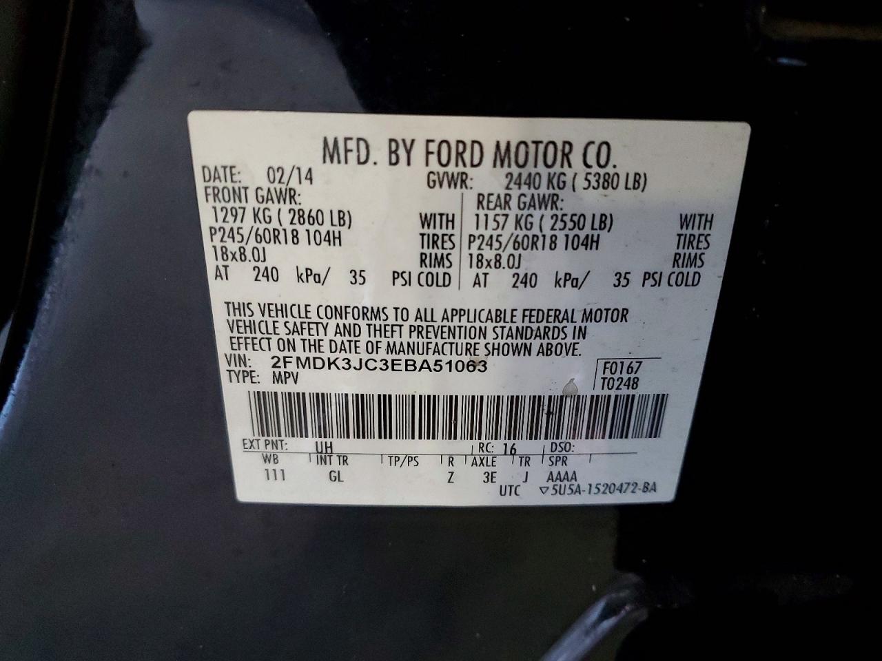 2014 FORD EDGE