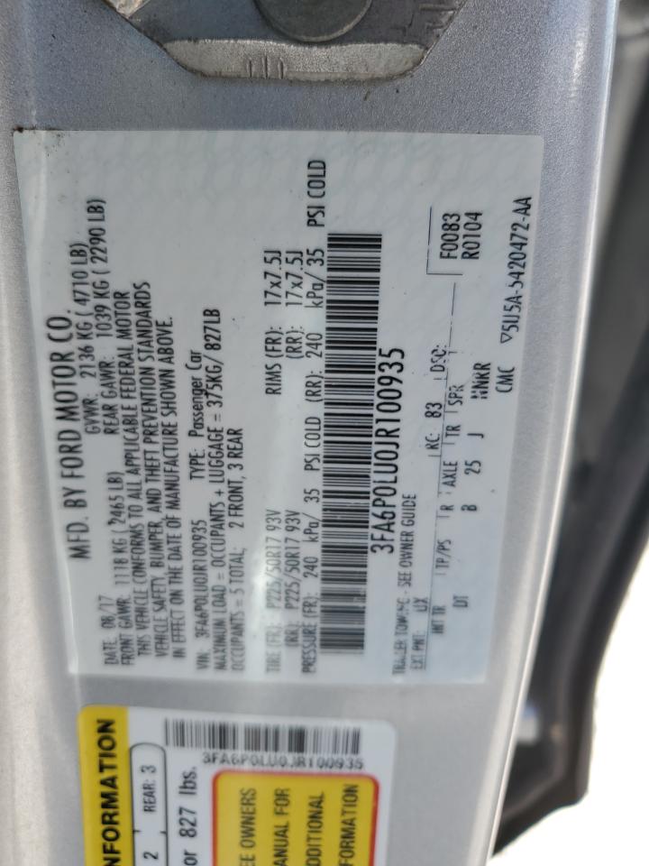 2018 FORD FUSION