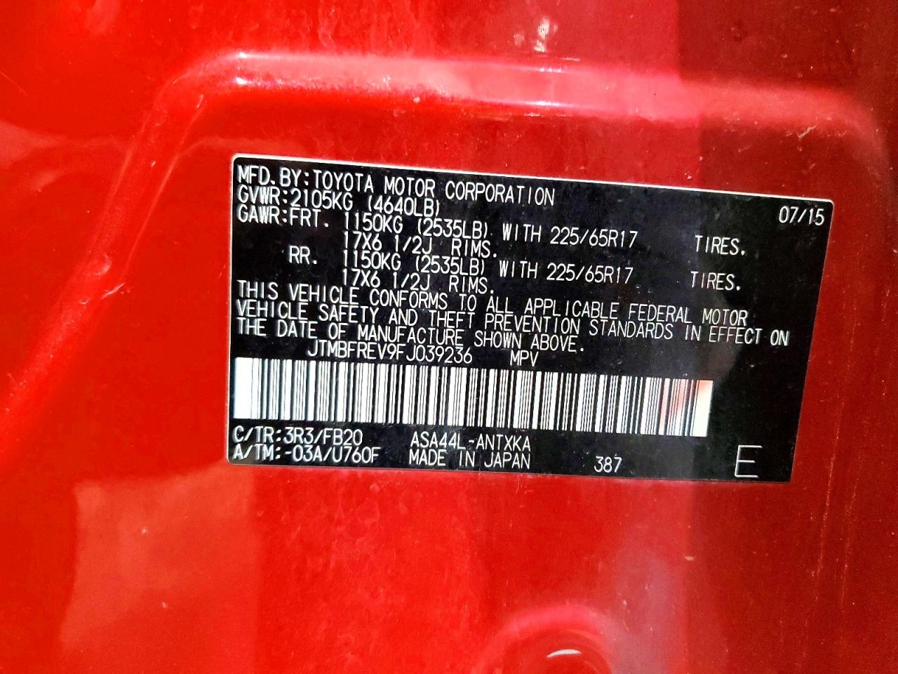 2015 TOYOTA RAV4