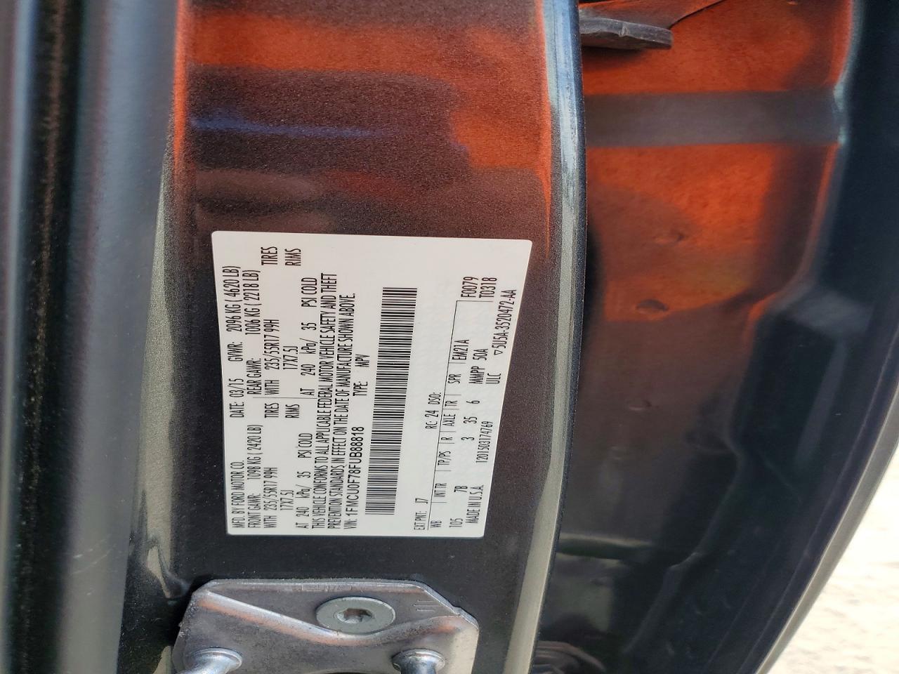 2015 FORD ESCAPE