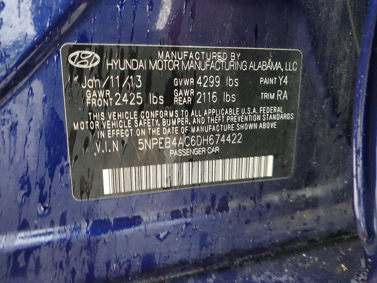 2013 HYUN SONATA
