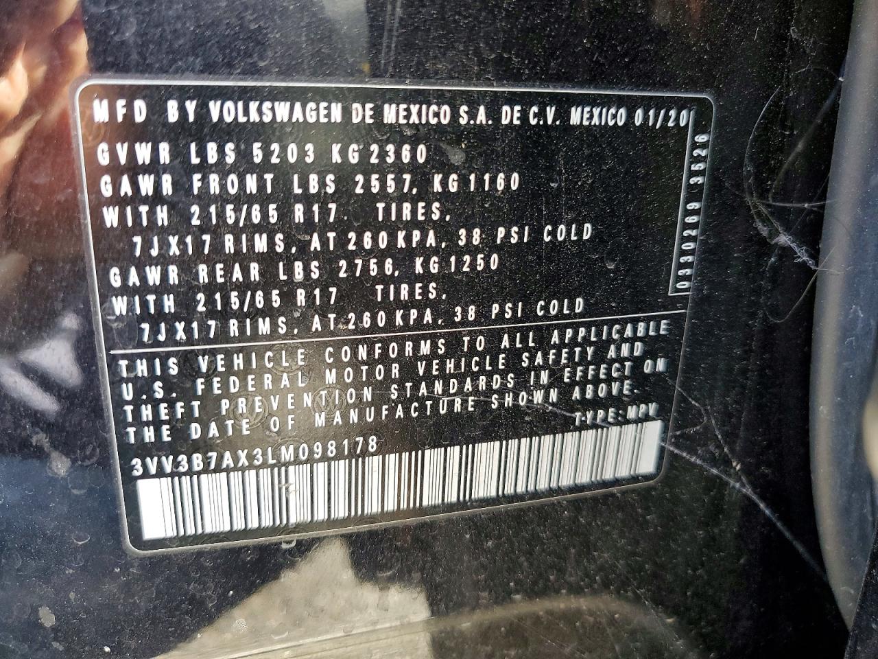 2020 VOLKSWAGEN TIGUAN
