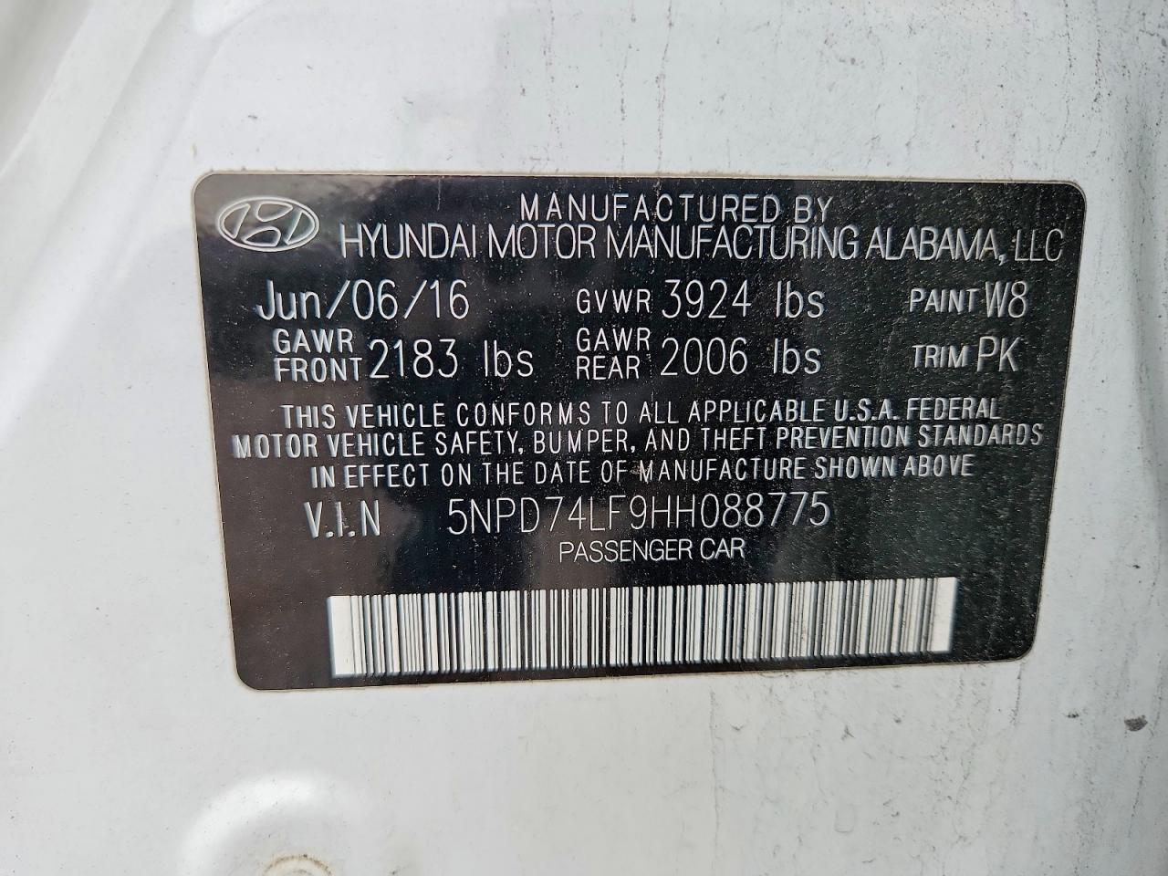 2017 HYUNDAI ELANTRA