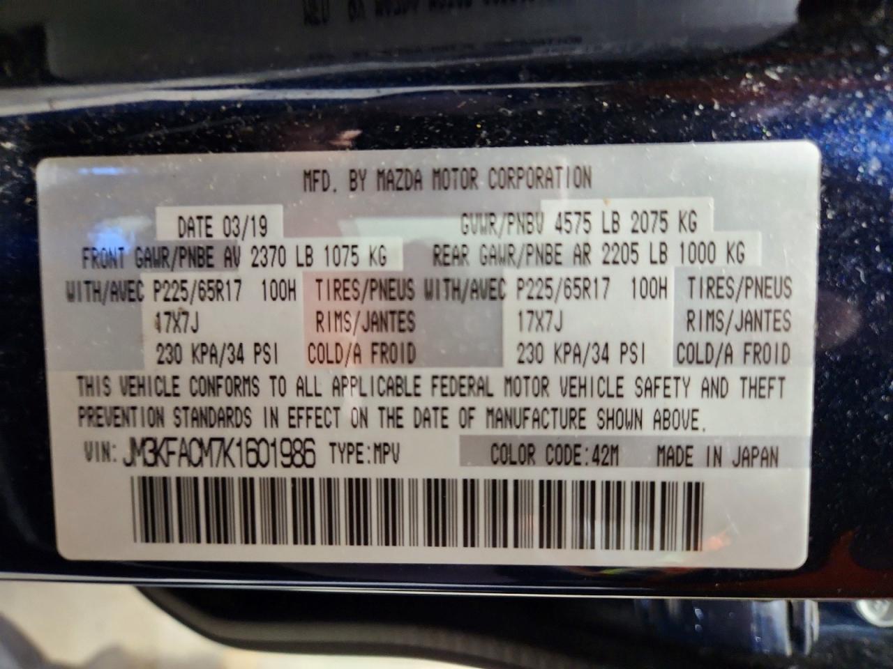 2019 MAZDA CX-5