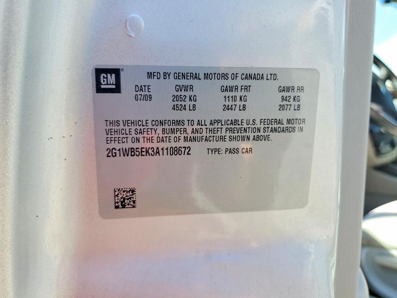 2010 CHEVROLET IMPALA