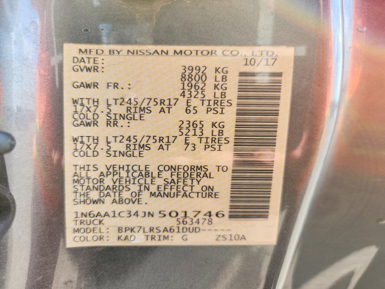 2018 NISSAN TITAN