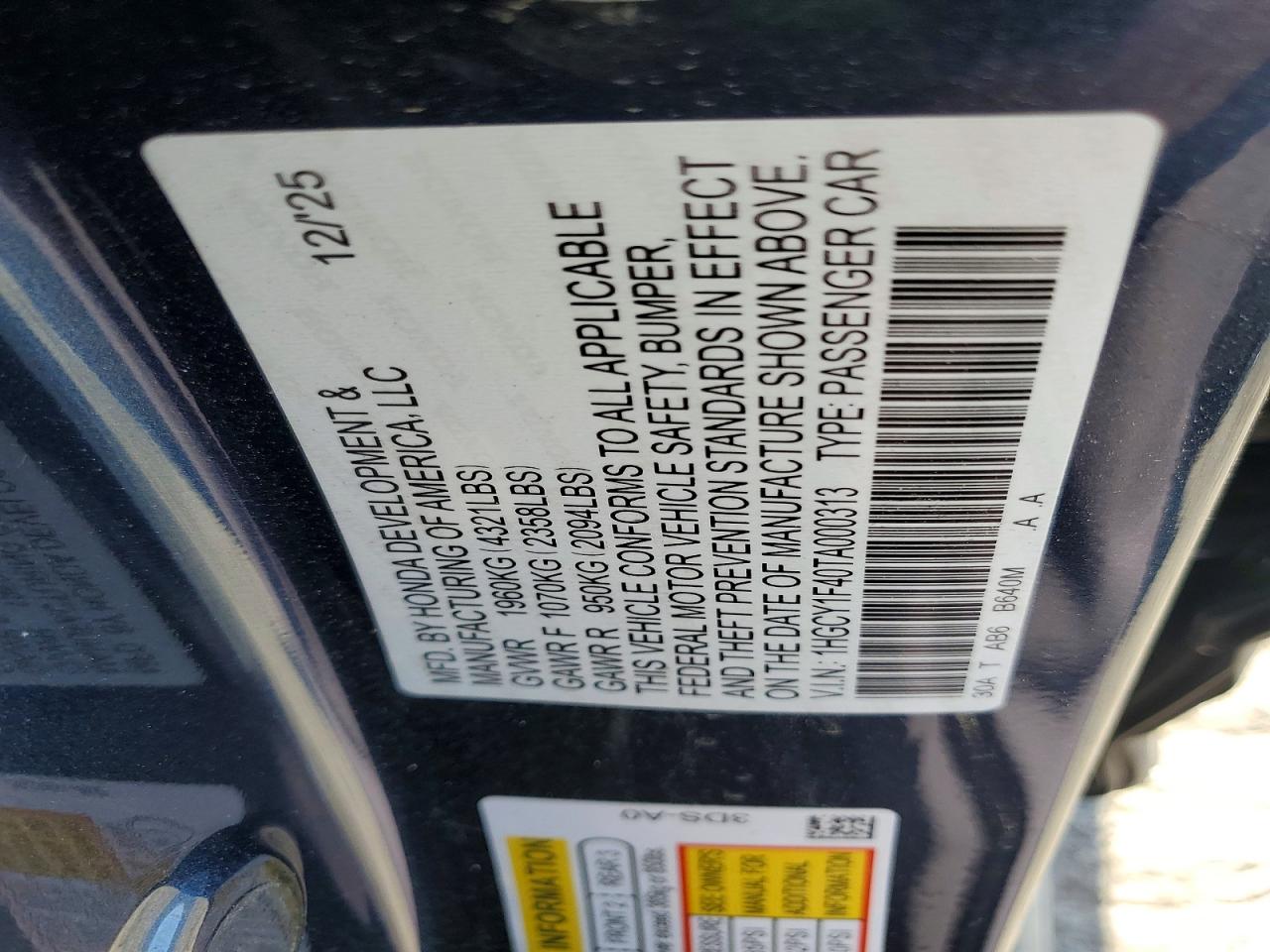 2026 HONDA ACCORD