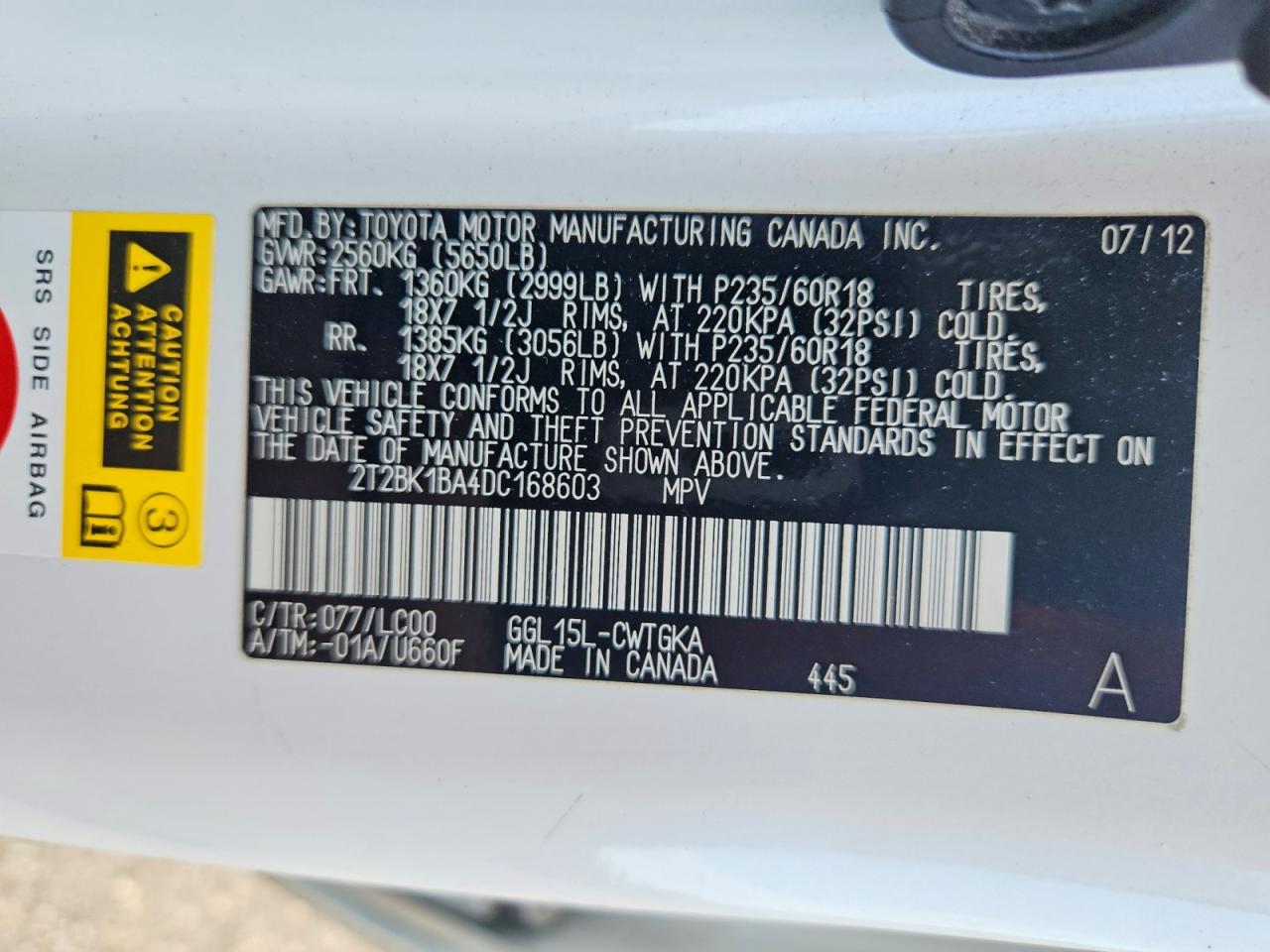 2013 LEXUS RX350