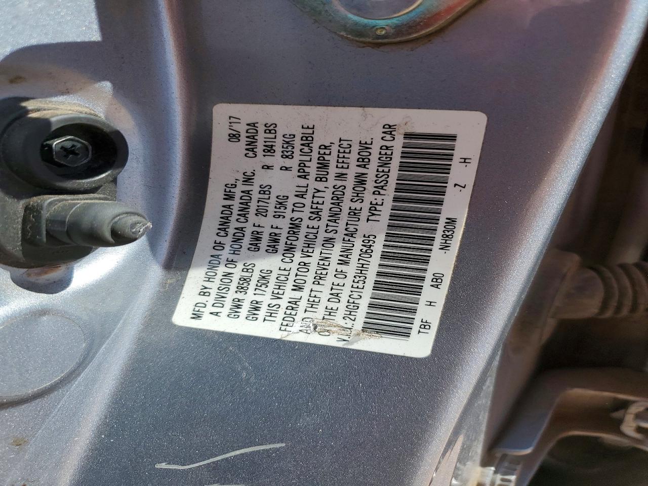 2017 HONDA CIVIC