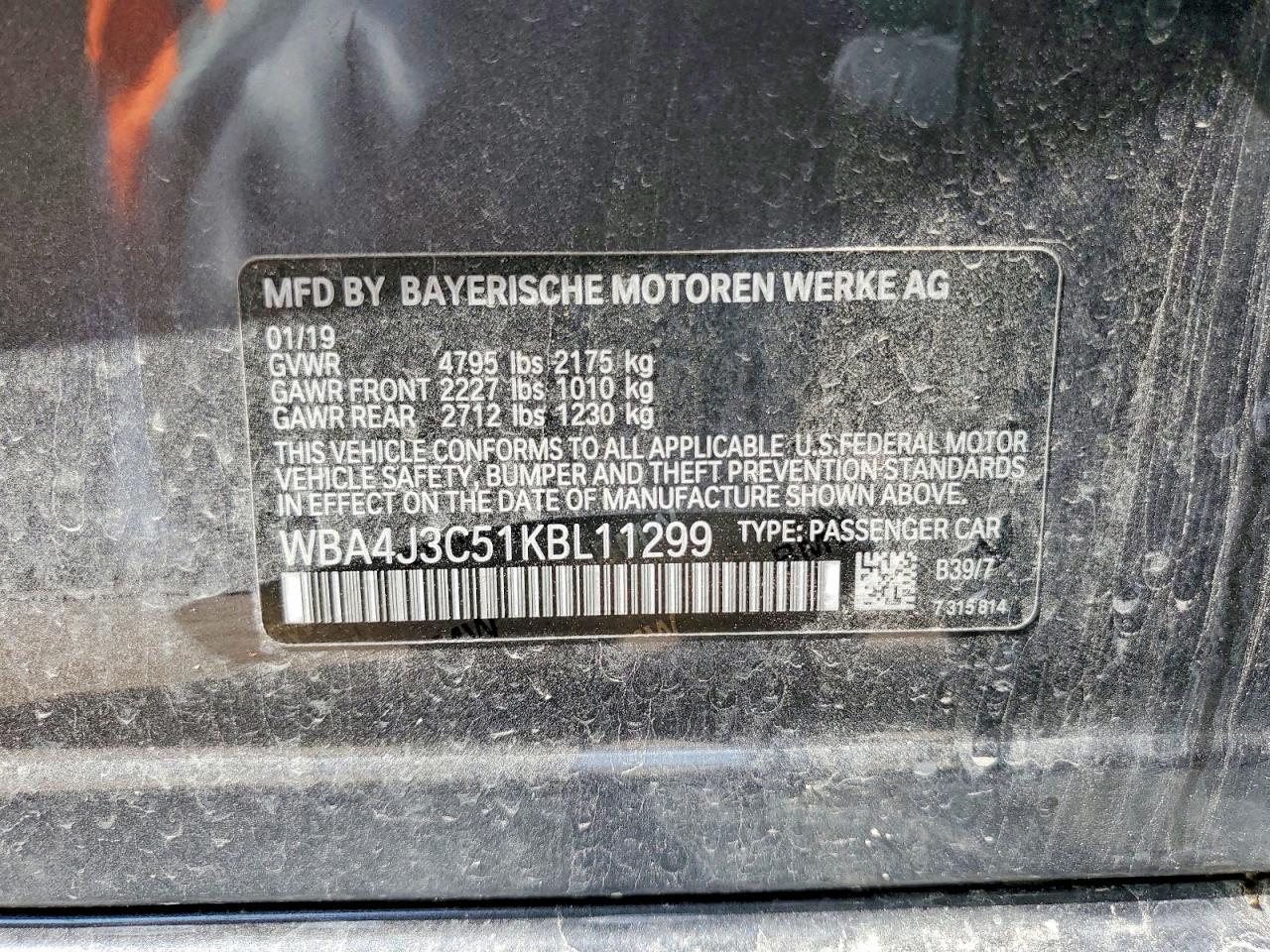 2019 BMW 4 SERIES