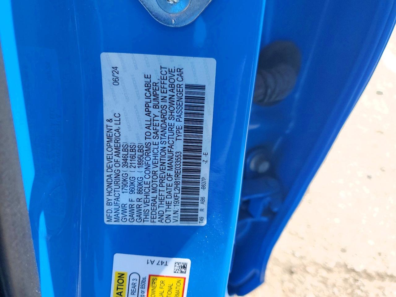 2024 HONDA CIVIC