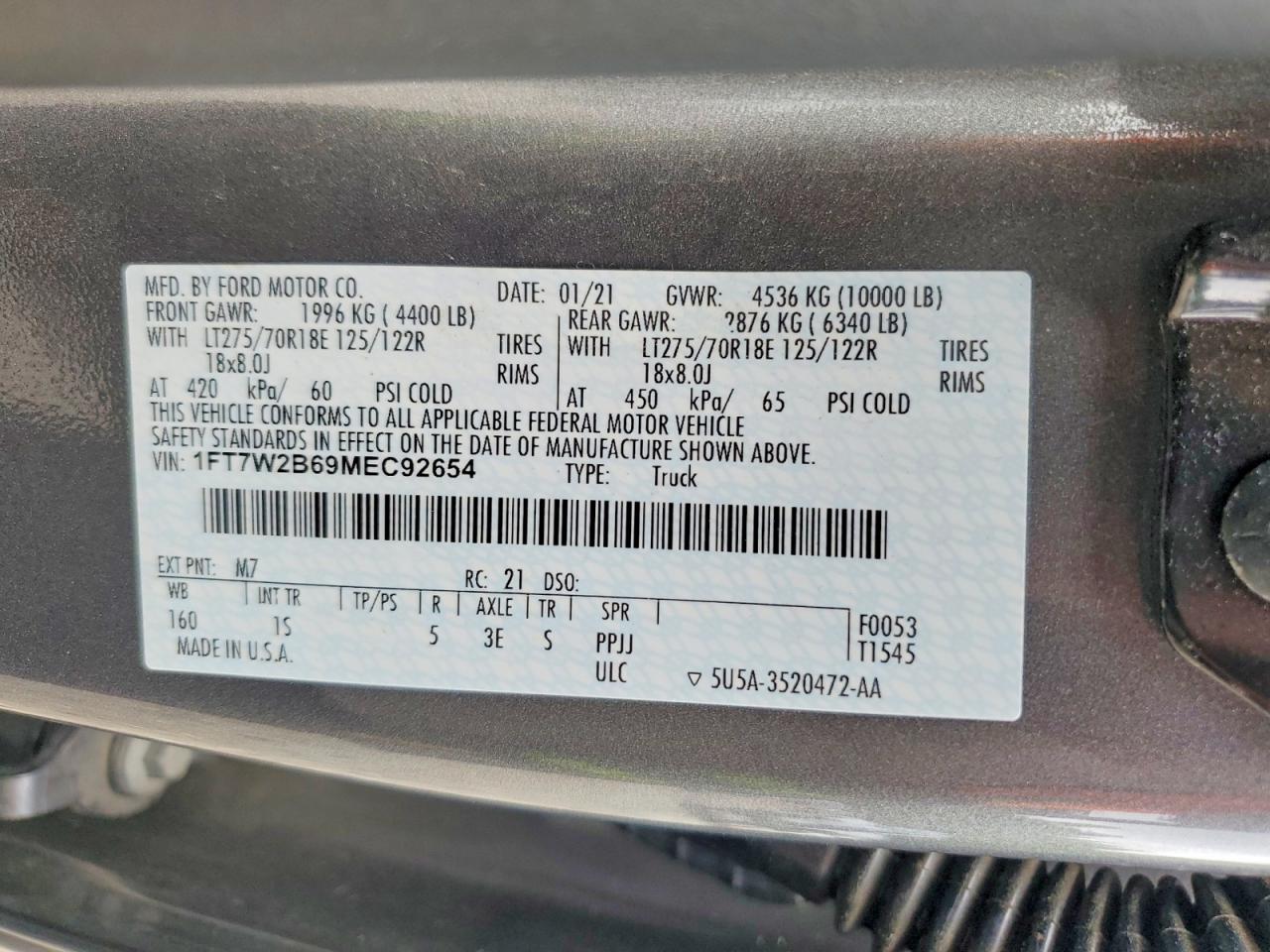 2021 FORD F250
