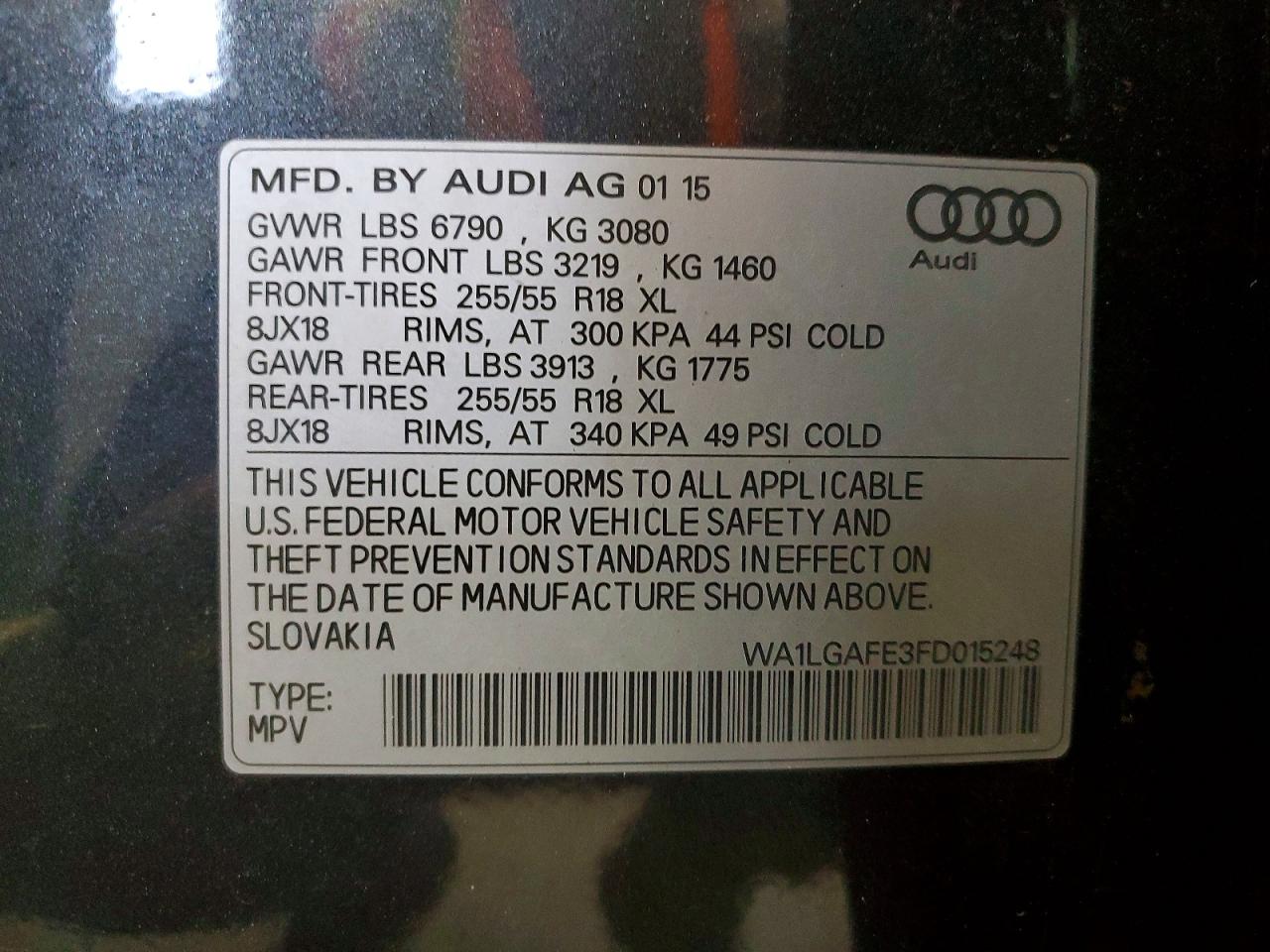 2015 AUDI Q7