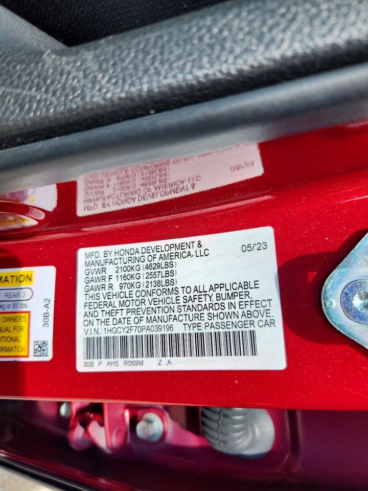 2023 HONDA ACCORD
