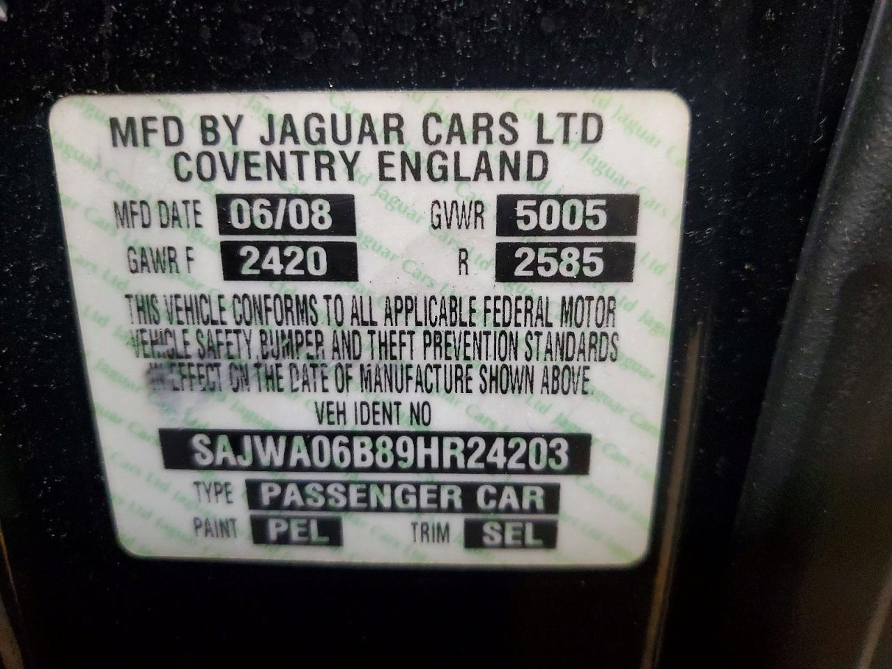 2009 JAGUAR XF