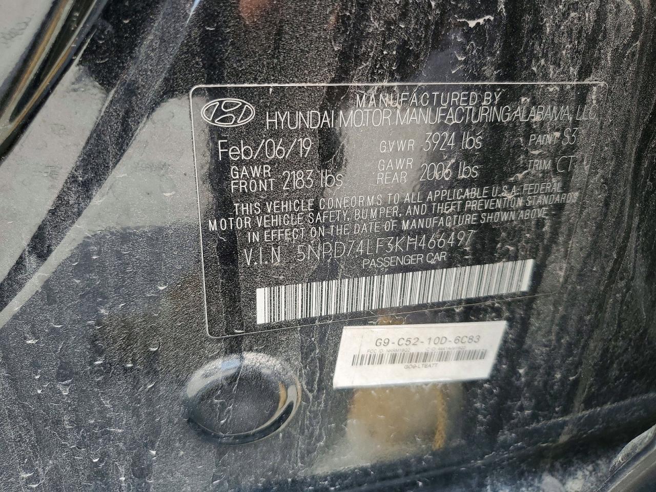 2019 HYUNDAI ELANTRA