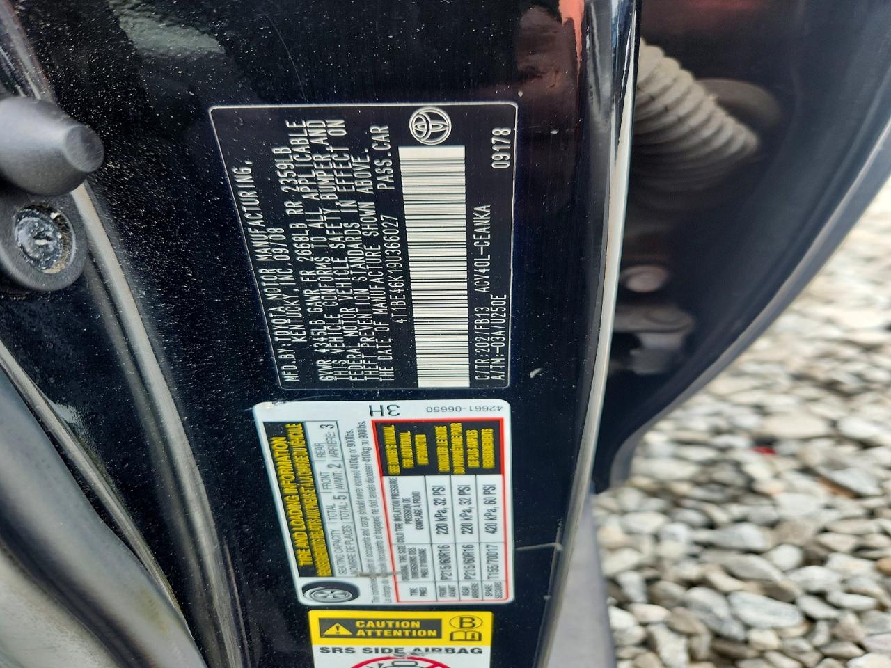 2009 TOYOTA CAMRY