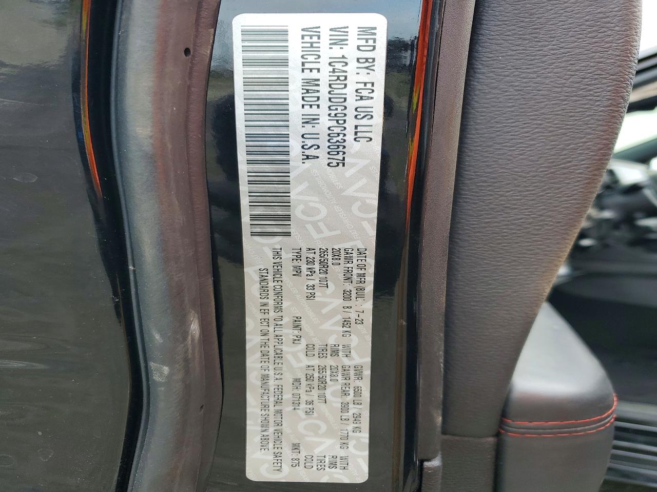 2023 DODGE DURANGO