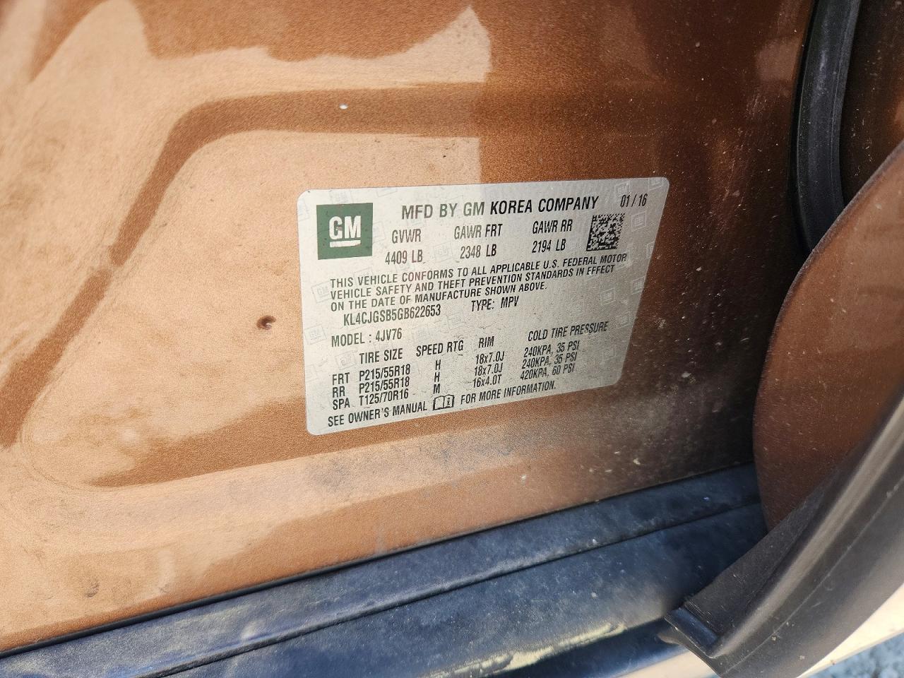 2016 BUICK ENCORE