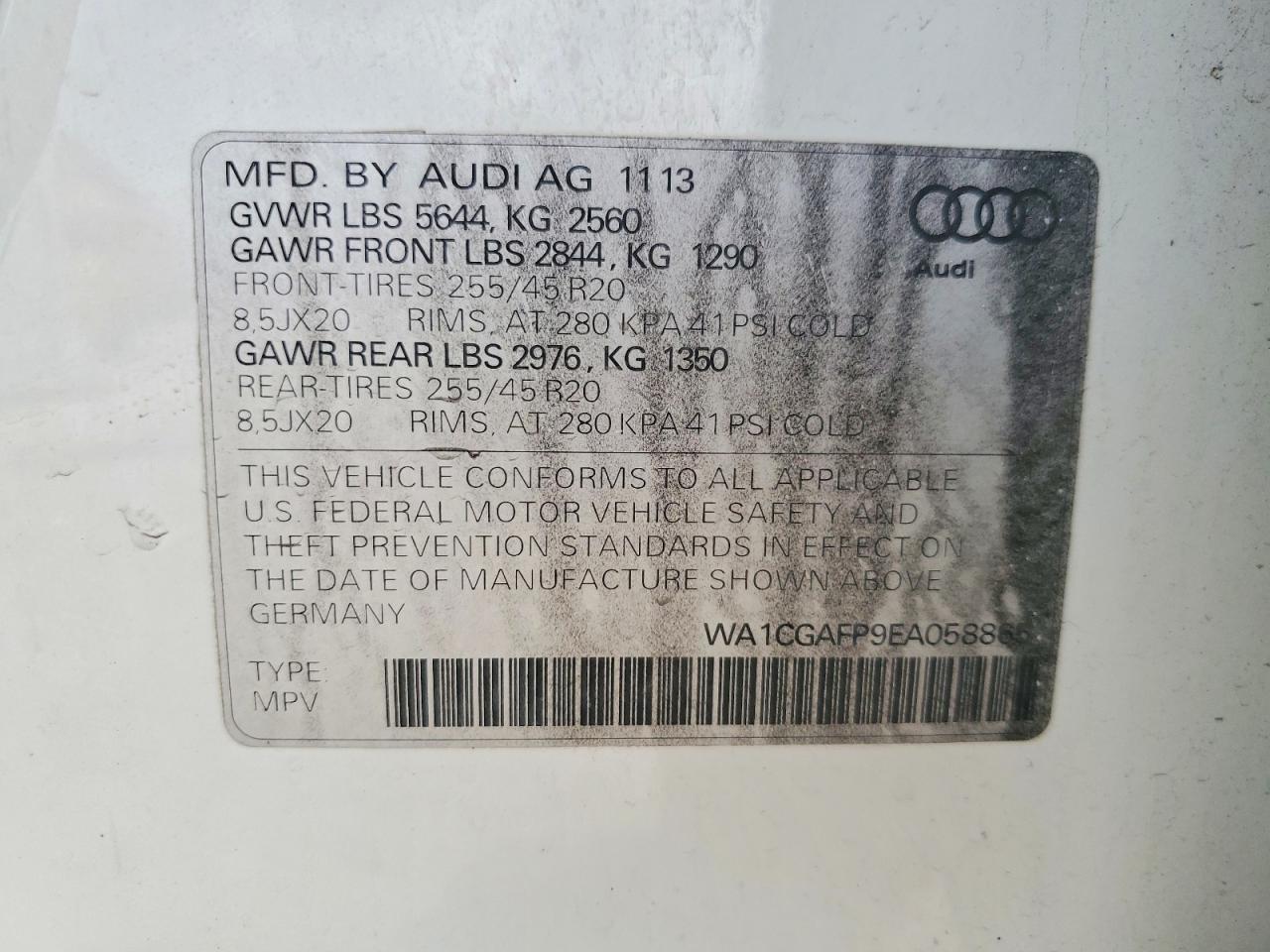 2014 AUDI SQ5