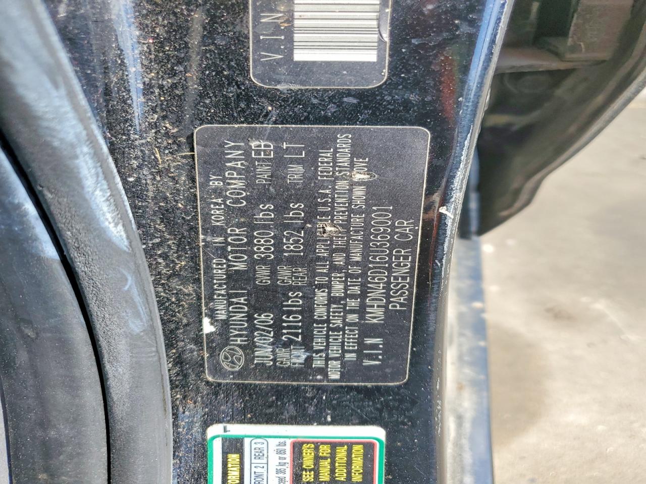 2006 HYUNDAI ELANTRA