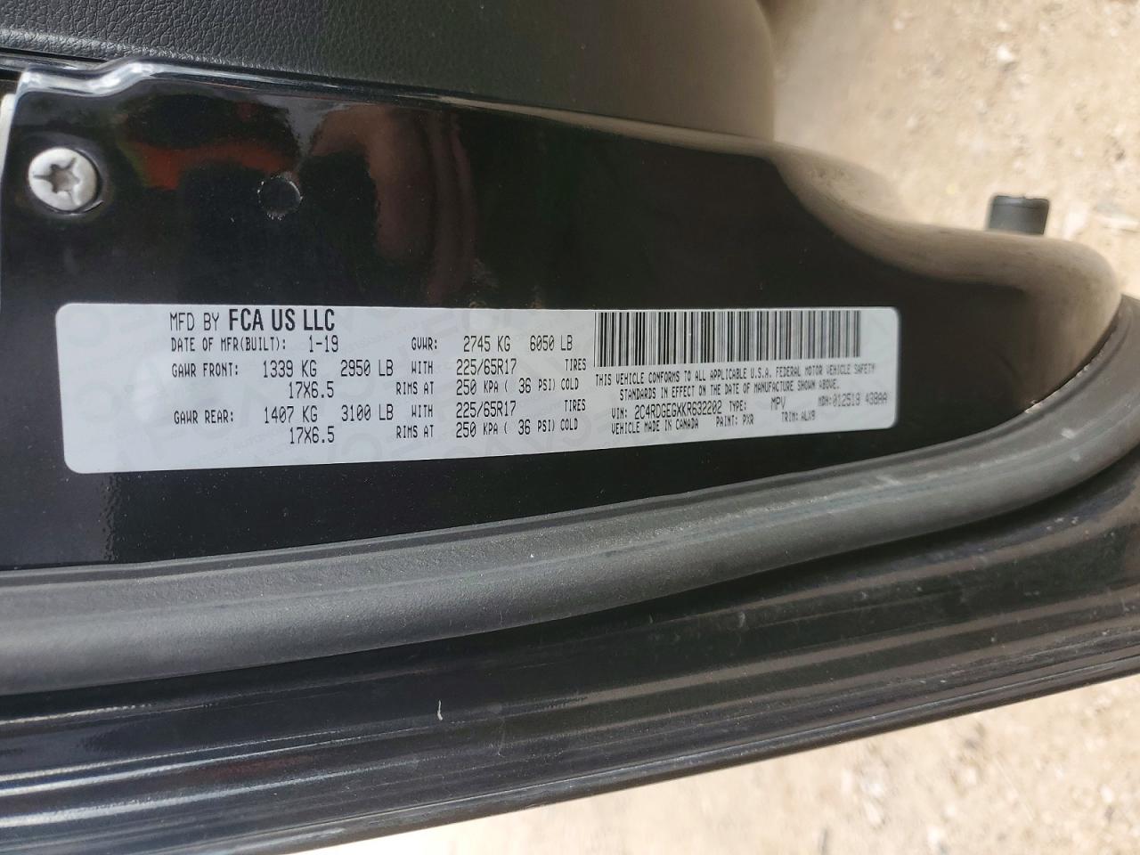 2019 DODGE CARAVAN