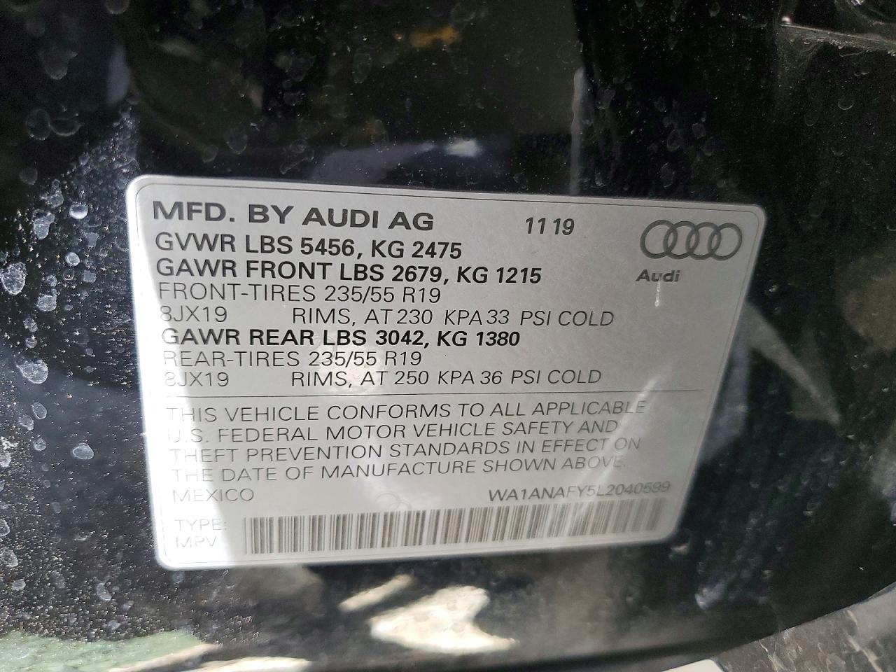 2020 AUDI Q5