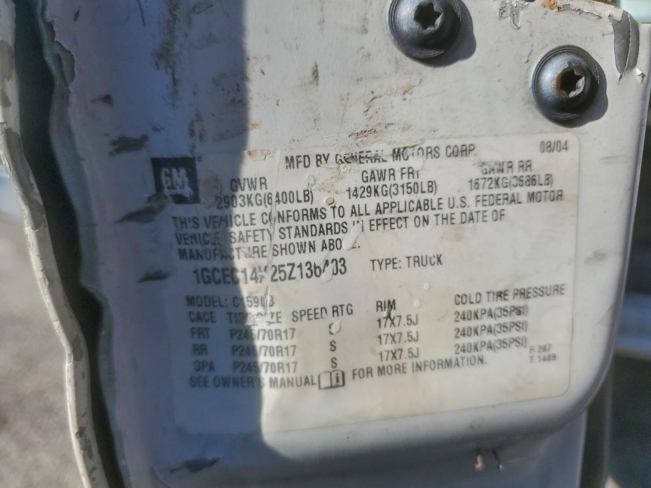 2005 CHEVROLET ALL Models
