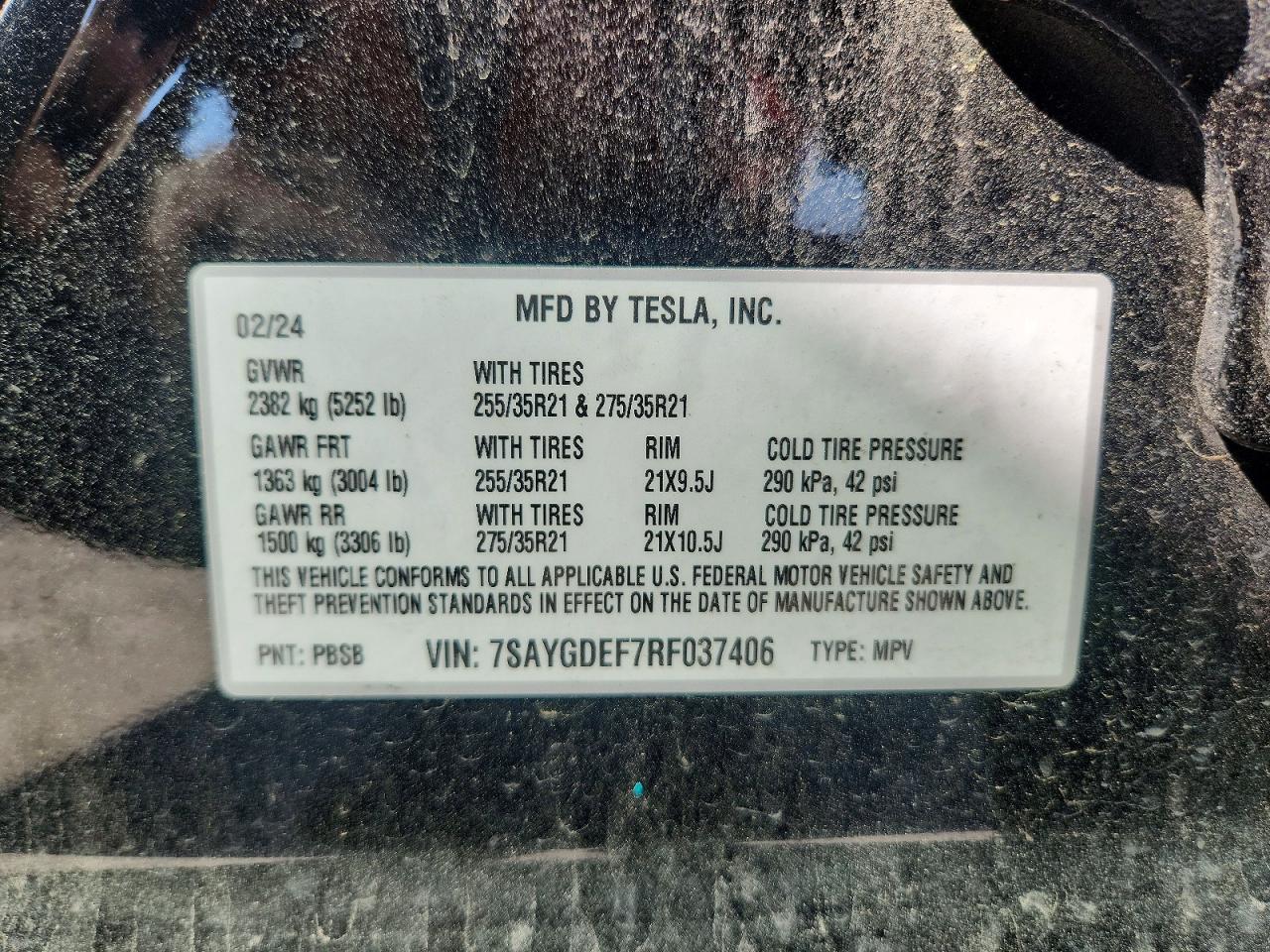 2024 TESLA MODEL Y