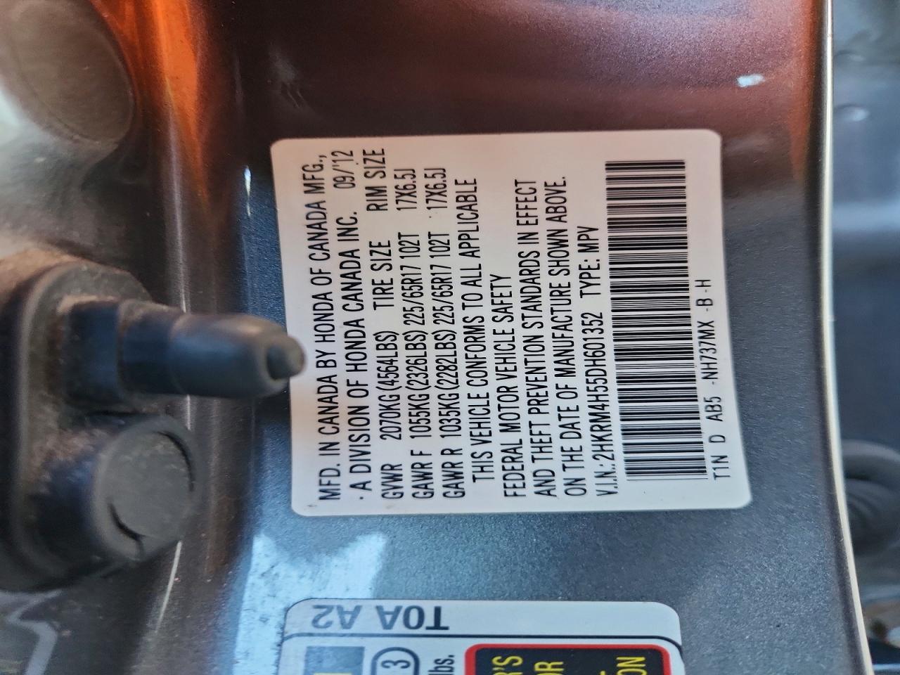 2013 HONDA CRV