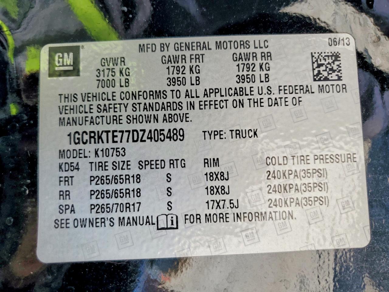 2013 CHEVROLET SILVERADO